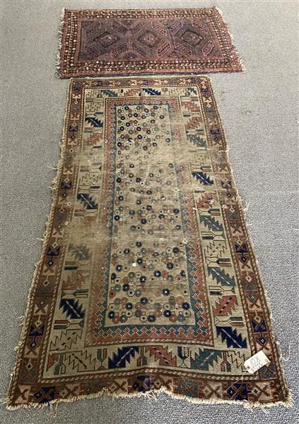 2 Antique Rugs 2'10" x 4'2"    3'1" x 6'3" (1 of 8)