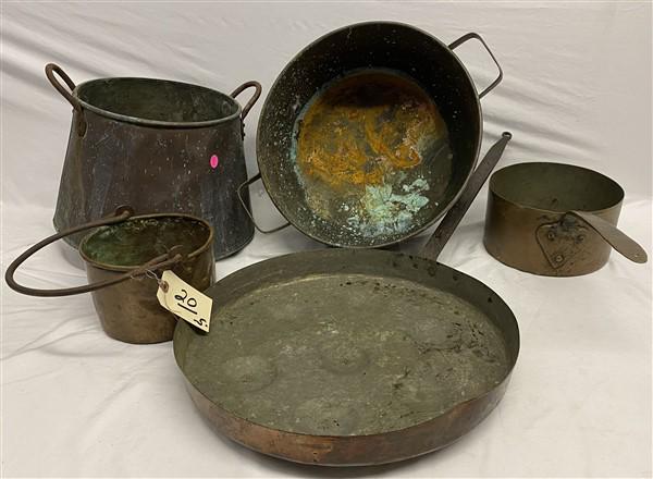 5 Pc. Early Copper Lot (1 of 11)