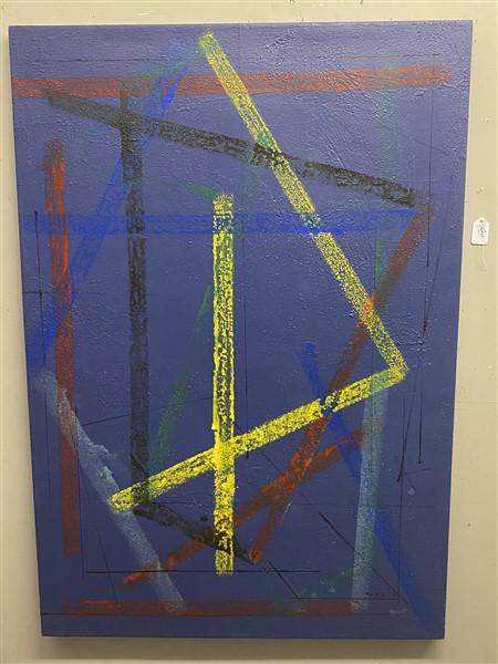 Acrylic on Canvas by Antonio Carreno Abstract 45" x 65" (1 of 6)