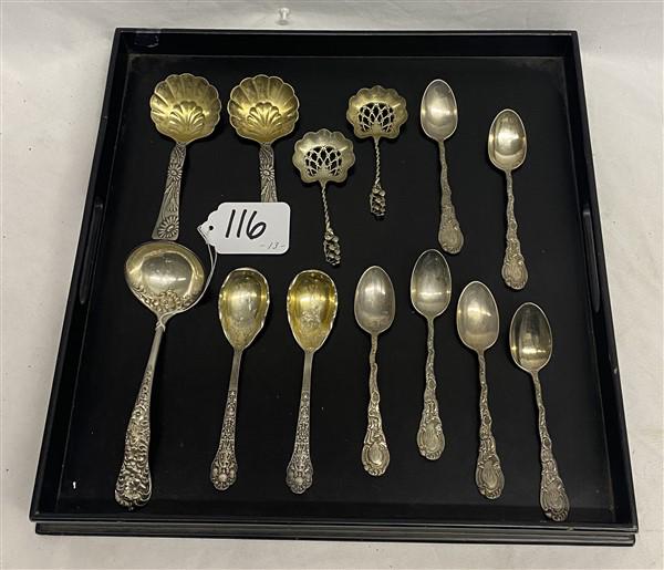 Misc. Sterling Silver Spoons- 13 Approx. 14 Troy oz. (1 of 8)