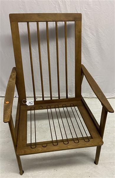 MCM Arm Chair- Missing Seat Spring (1 of 3)