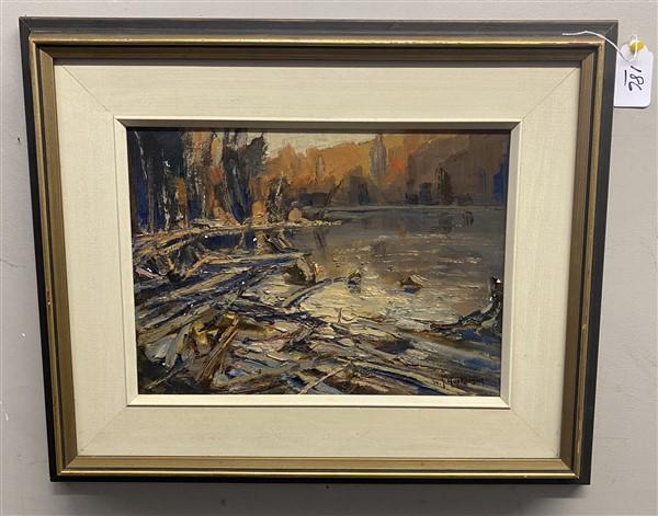 Oil on Board "Eagle Lake" Haliburton 1955 William John Hopkinson (1 of 6)