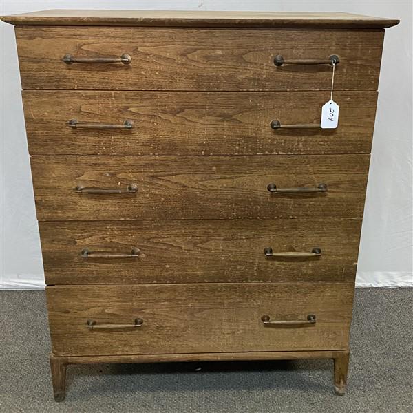 Mid-Cent. 5 Drawer Chest 37"w x 20"d x 45"h (1 of 7)