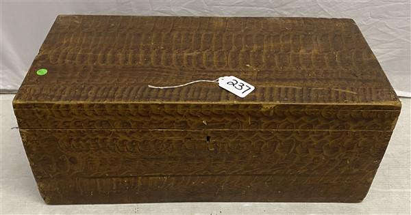 Grain Painted Country Storage Box 27" x 12.5" x 11"h (1 of 6)