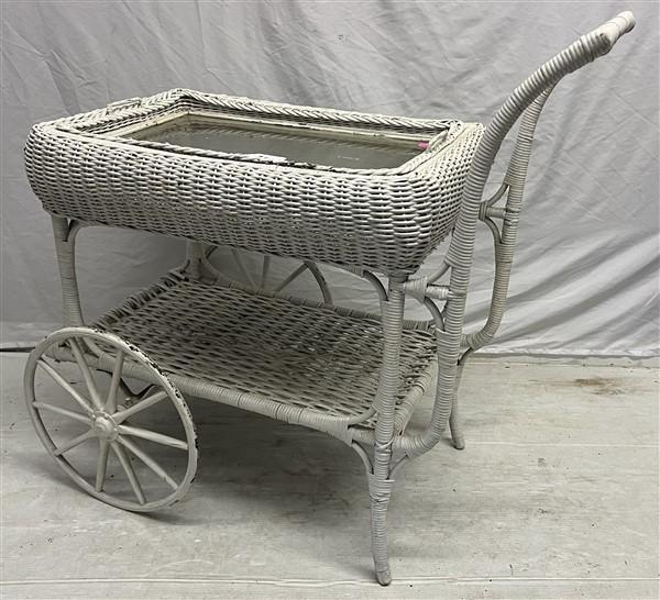 Wicker Tea Cart (1 of 4)