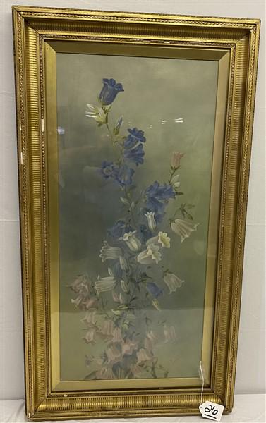 Framed Still life painting initialed & dated 1900 24" x 44.5" (1 of 5)