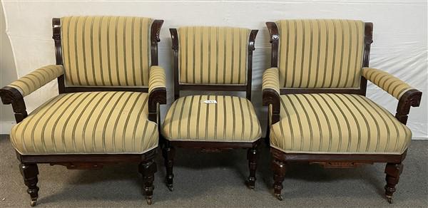 3 Good Looking Victorian Parlor Chairs 28" x 21" x 31"h (1 of 6)