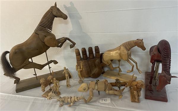 Menagerie or Wooden Contemporary Figures and Animals (1 of 15)