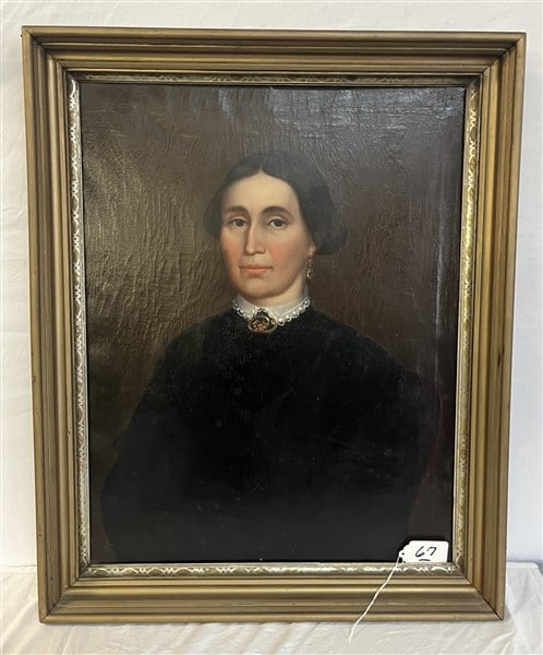 19th Cent Portrait, 26 x 32 (1 of 2)