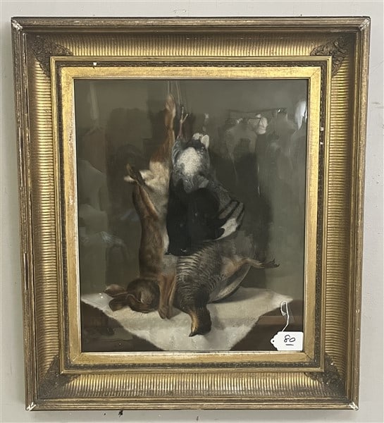 Pastel in 19th Cent Fluted Cove Frame, 30 x 35 (1 of 4)