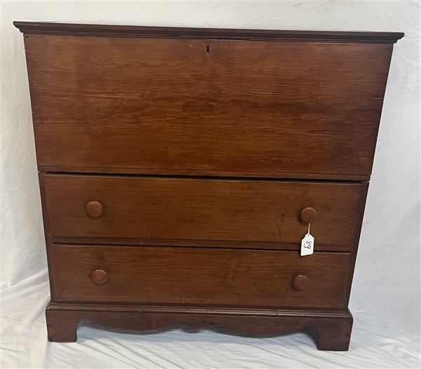 2 Drawer Lift Top 19th Cent Blanket Box 41" wide,44" high (1 of 1)