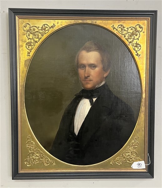 19th Cent. Portrait of a Gentleman, 29 x 34 (1 of 2)