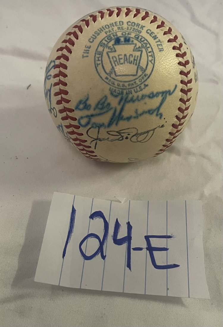 Autographed Mid-Cent. Vintage Baseball (1 of 7)