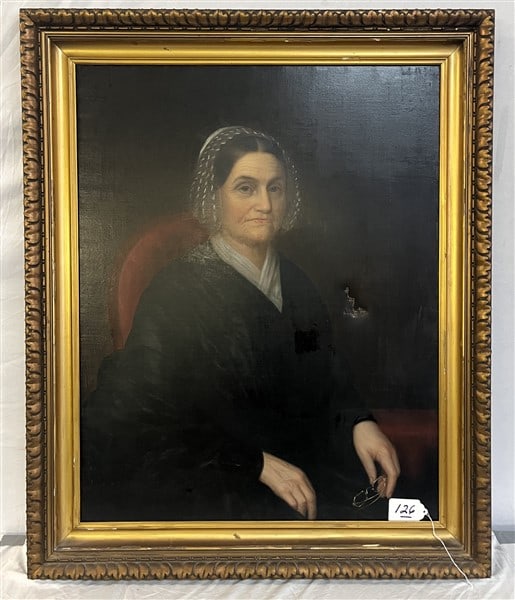 19th Cent Portrait, 33 x 41 (1 of 4)