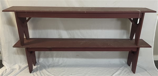Two 72" Red Country Benches (1 of 3)
