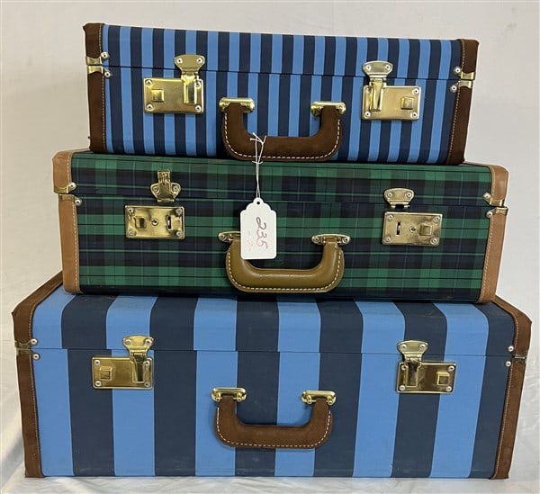 3 Cloth Clad Suitcases from Brooks Bros (1 of 1)