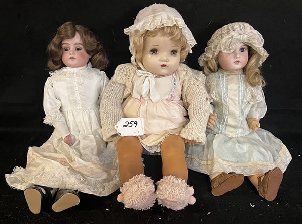 3 Antique Dolls (1 of 4)