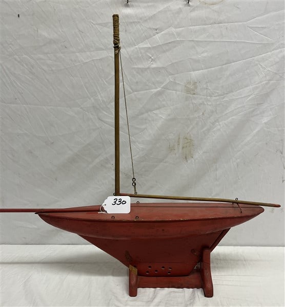 28" Wooden Pond Sailer (1 of 2)