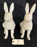 Pr. of Cast Iron 11.5" Rabbits