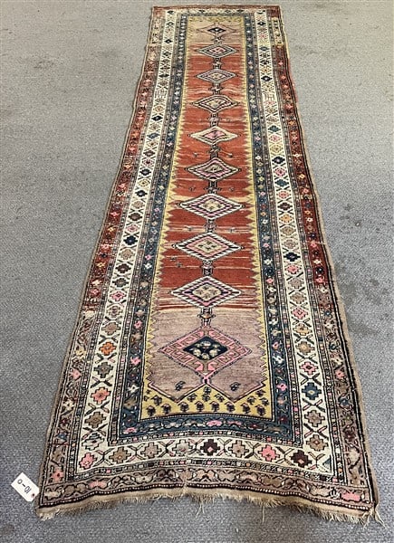 Antique Persian Runner - 3'7" x 12'6" (1 of 5)