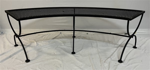 2 Round 58" iron and Mesh Benches: 2 Round 58" iron and Mesh Benches