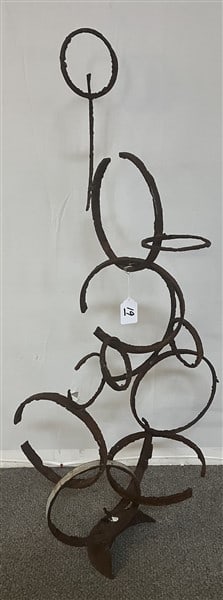Iron Brutalist Sculpture - 55"h: Iron Brutalist Sculpture - 55"h