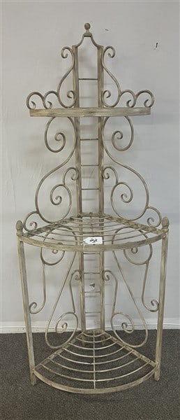 Contemporary 63" Iron Corner Shelf (1 of 2)