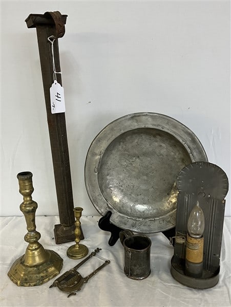 7 Antique Pcs. of American Metal: 7 Antique Pcs. of American Metal