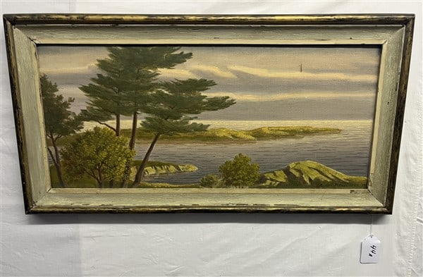 Framed Oil on Masonite - Auriel A. Bessemer: Framed Oil on Masonite - Auriel A. Bessemer