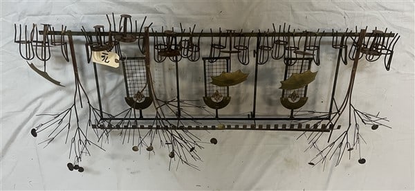 Signed Curtis Jere' Mid-Cent. Brass Sculpture 46"L (1 of 4)