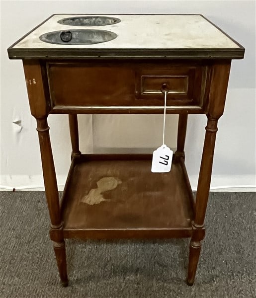 Antique Marble Top Wine Cooler 27.5"h: Antique Marble Top Wine Cooler 27.5"h