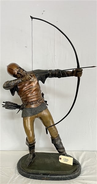 38" Bronze Archer Pierre Tourgueneff (1 of 6)