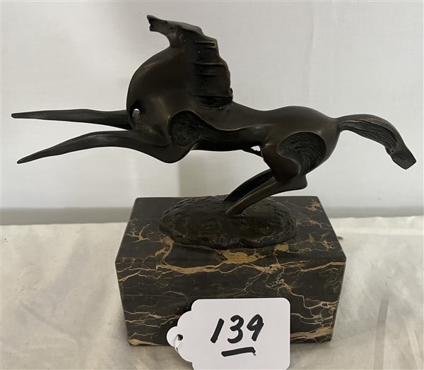 Bronze, Salvadore Dali, Black Onyx Base - 9"L x 8"h (1 of 3)