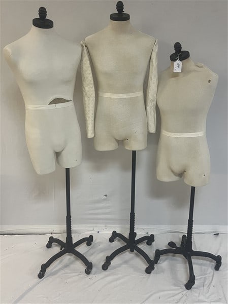 3 Brooks Bros. Mannequins - Wooden Stand 35"h (1 of 3)