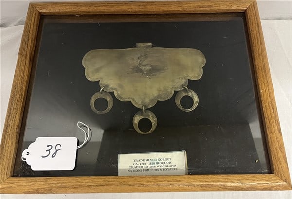 Trade Silver Gorget, Iroquois 1780-1820: Trade Silver Gorget, Iroquois 1780-1820