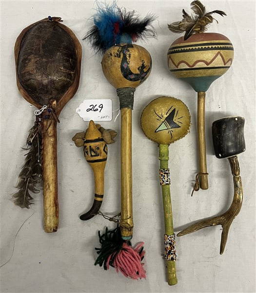 Lot Of Indian Rattles Auction