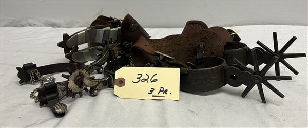 3 Pr of Vintage Spurs: 3 Pr of Vintage Spurs