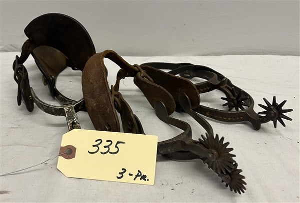 3 Pr Vintage Spurs: 3 Pr Vintage Spurs