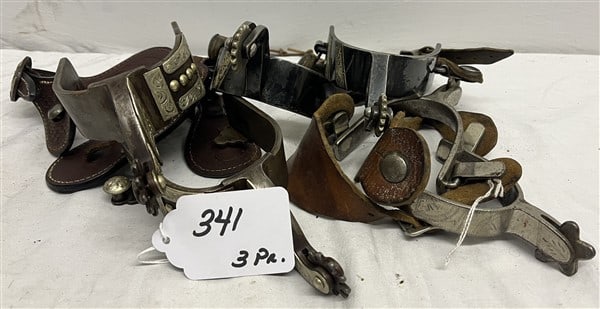 3 Pr of Vintage Spurs: 3 Pr of Vintage Spurs