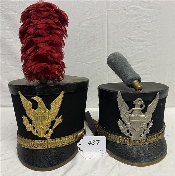 2 U.S. Army Parade Helmets: 2 U.S. Army Parade Helmets