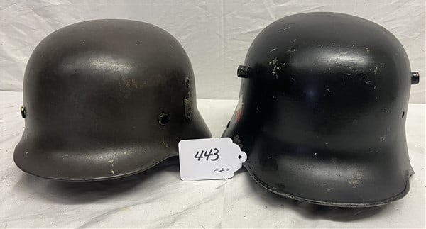 2 German Helmets: 2 German Helmets