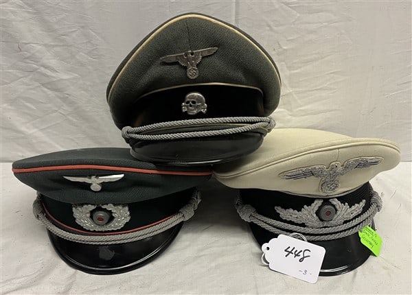 3 German Hats, Panzer, SS , Civilian Justice: 3 German Hats, Panzer, SS , Civilian Justice