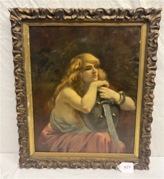 Framed O/C Adolph Thomas: Framed O/C Adolph Thomas 24 x 29
