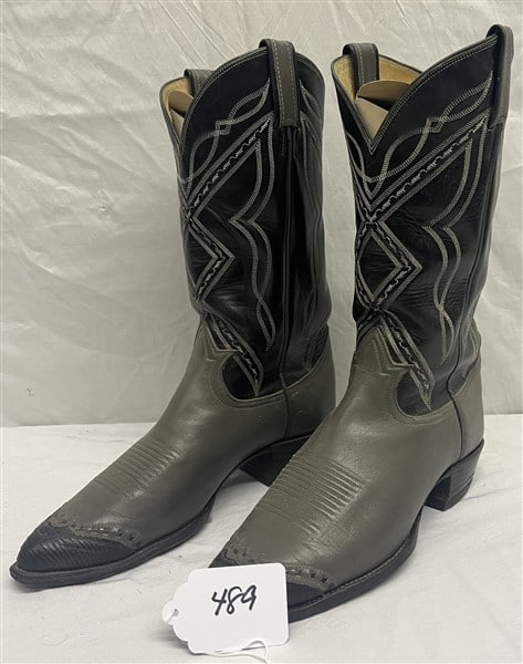 Dan Post Leather Cowboy Boots, El Paso, size 10: Dan Post Leather Cowboy Boots, El Paso, size 10
