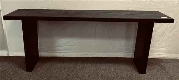 Restoration Hardware Ebonized Console: Restoration Hardware Ebonized Console 6'6" long and 32" high