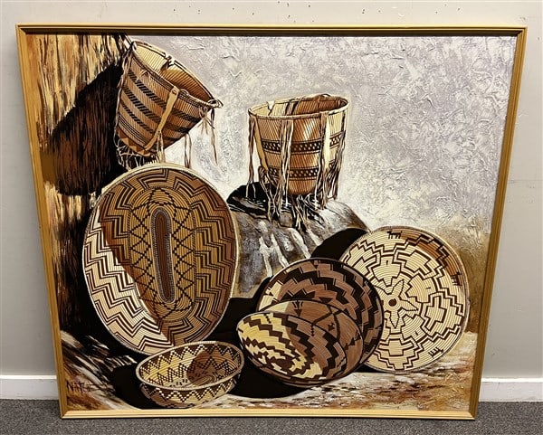 Large Painting - Baskets: Large Painting - Baskets - 48 x 55