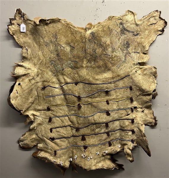 Painted Robe on Elk Hide: Painted Robe on Elk Hide