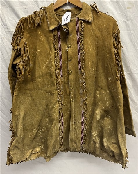 Beaded Jacket w Gov't Issued Buttons: Beaded Jacket w Gov't Issued Buttons - shoulder to shoulder width 22”