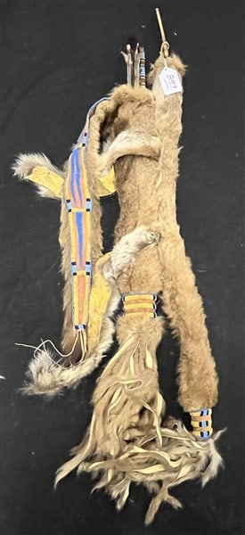 Animal Fur Quiver and Bow: Animal Fur Quiver and Bow