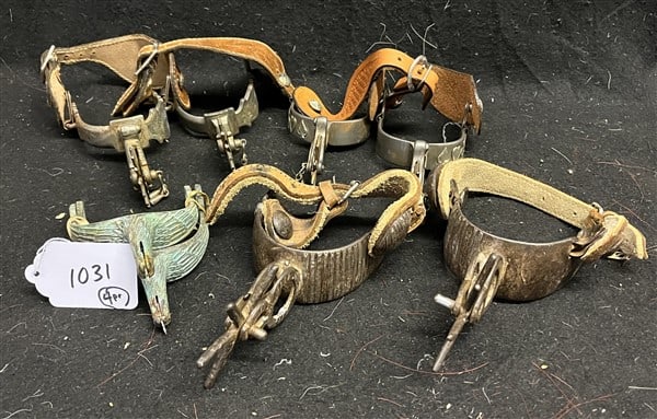 4 Pr of Vintage Spurs 1 Pr Civil War: 4 Pr of Vintage Spurs 1 Pr Civil War